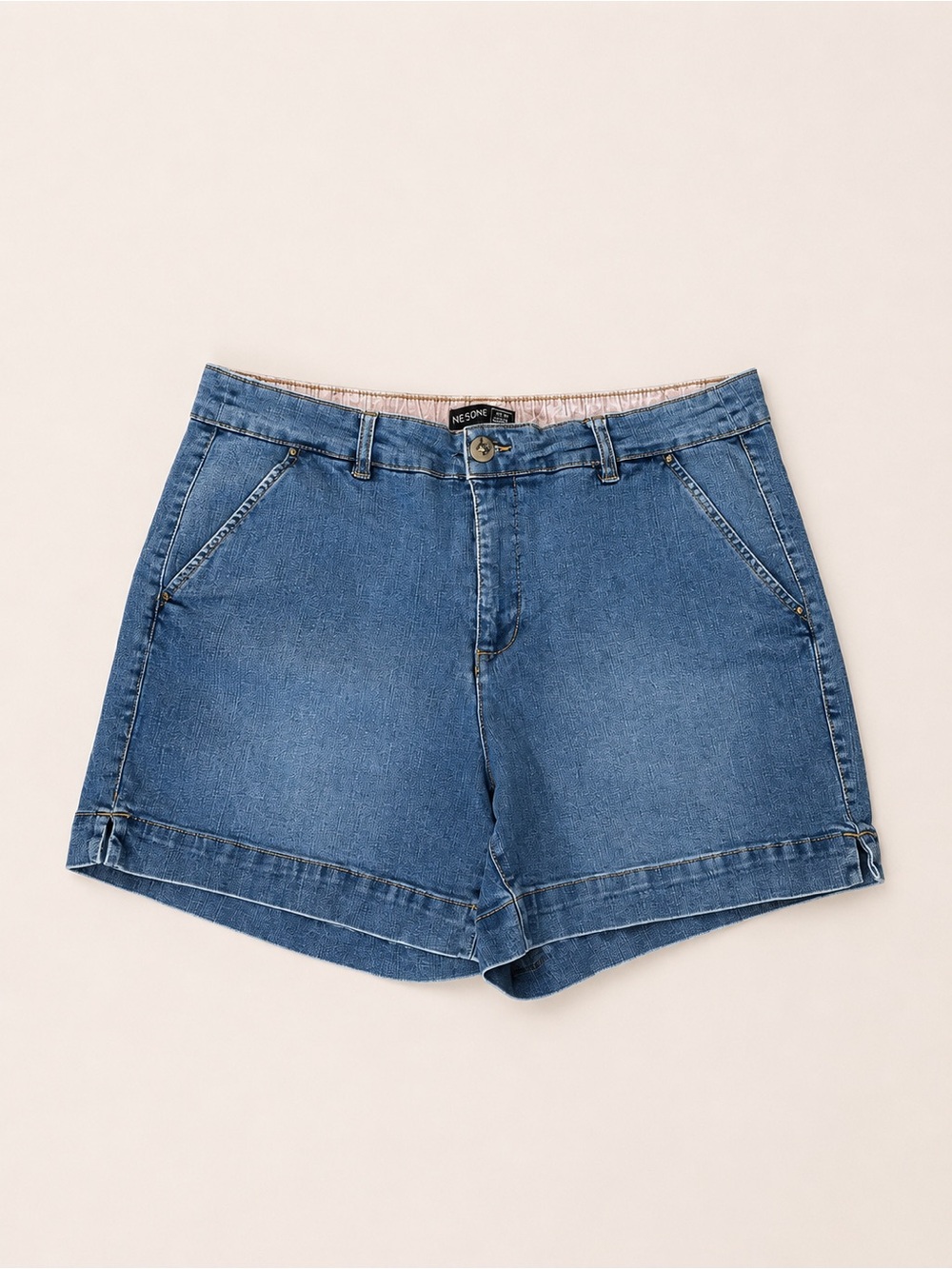 Denim High-Rise Women’s Shorts - Blue